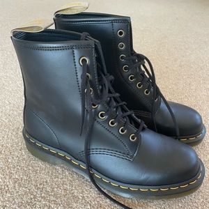 Dr. Martens Vegan lace-up combat boots in size 10